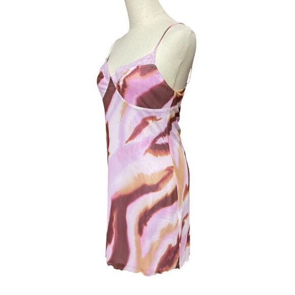 BP Nordstrom Womens Purple Mineral Abstract Lace Cami Mesh Mini Dress Size M NWT - Picture 4 of 9